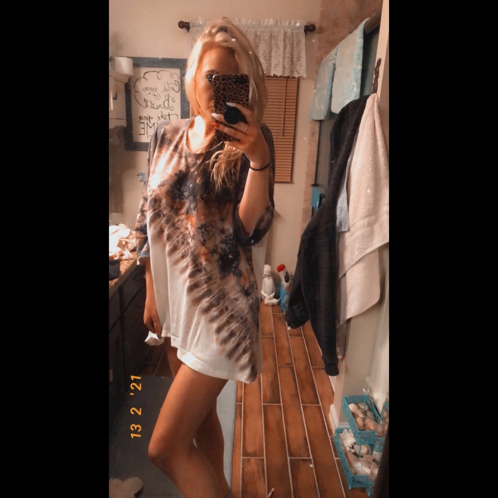 Tie dye dress.